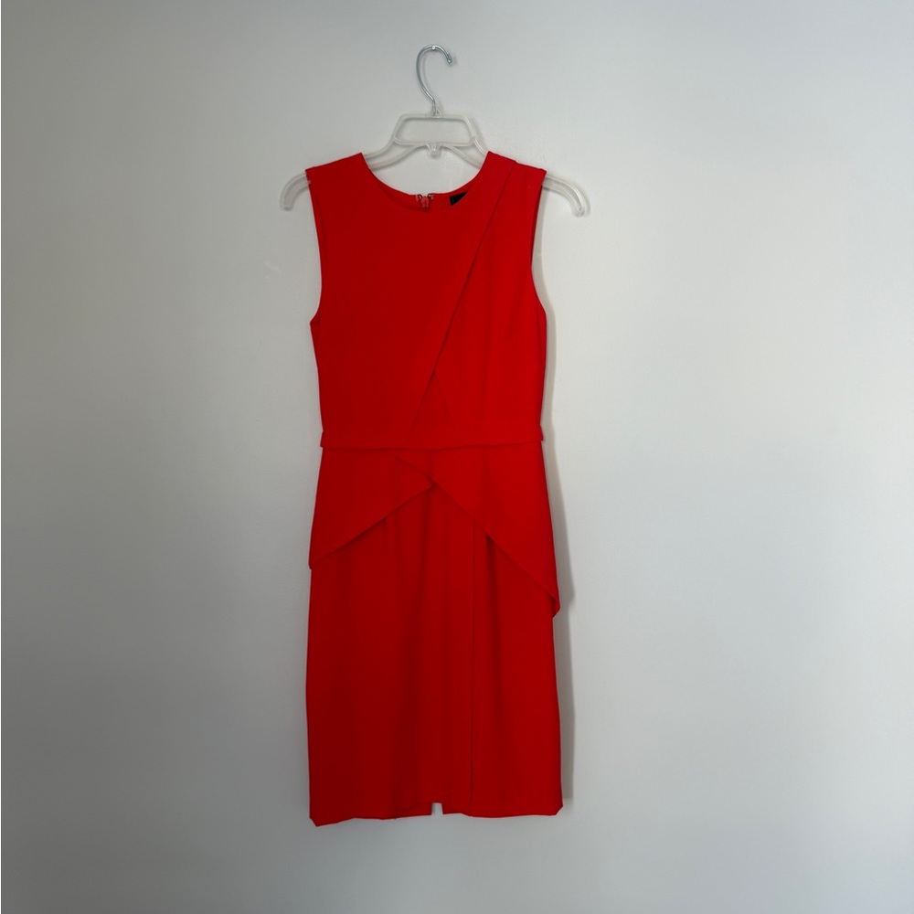 BCBGMaxAzria Vibrant Red Knee Length Dress